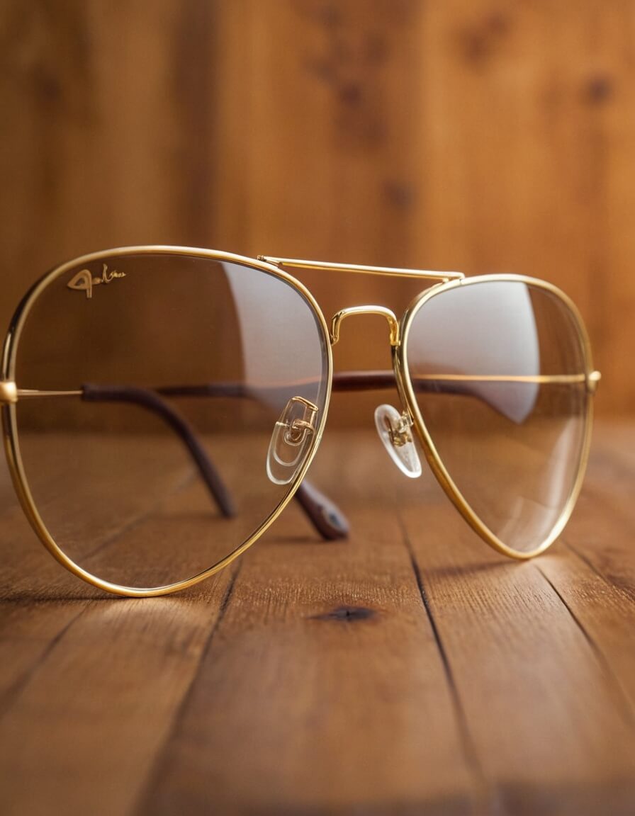 Crafting aviator glasses frame